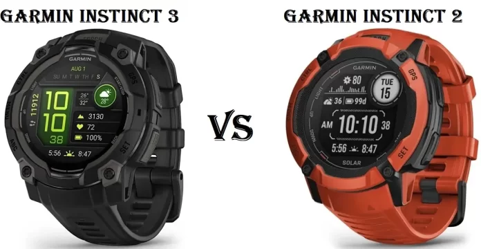 Garmin Instinct 3 vs. Instinct 2